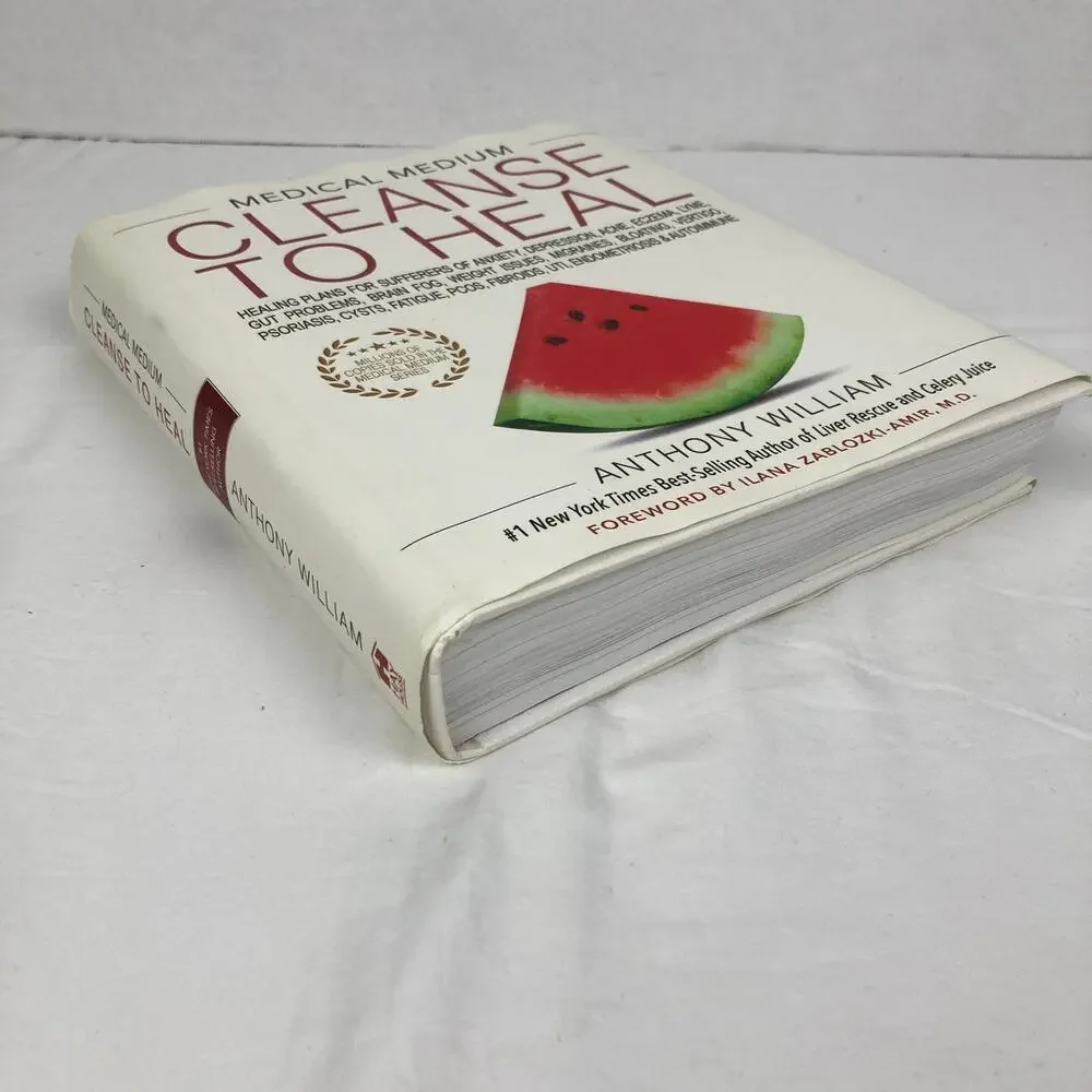 Cleanse To Heal Hardcover Book Medical Medium Anthony William Natural Diet Detox